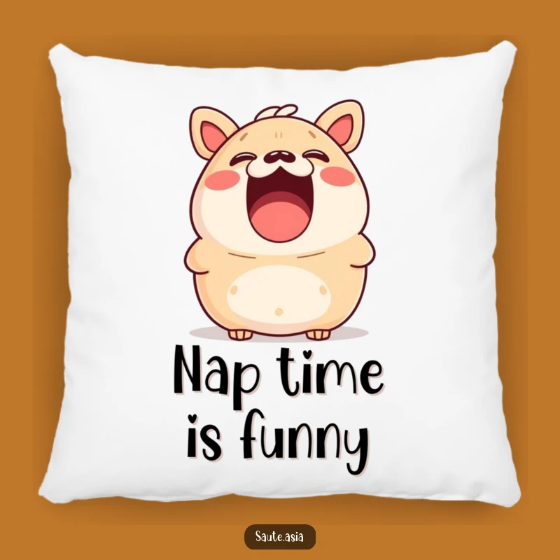 Funny Bao Bun Laughter Pillow: Comfy Humor for Your Sofa