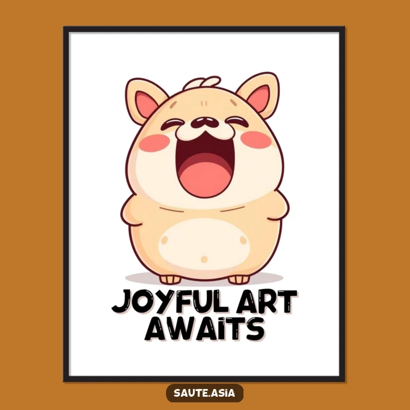 Funny Bao Bun Digital Art: Instant Laughter for Your Walls