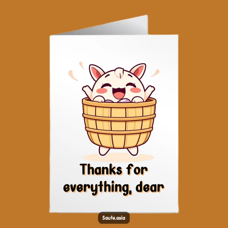 Happy Free Printable Dim Sum Thank You Card - Bouncing Basket Appreciation