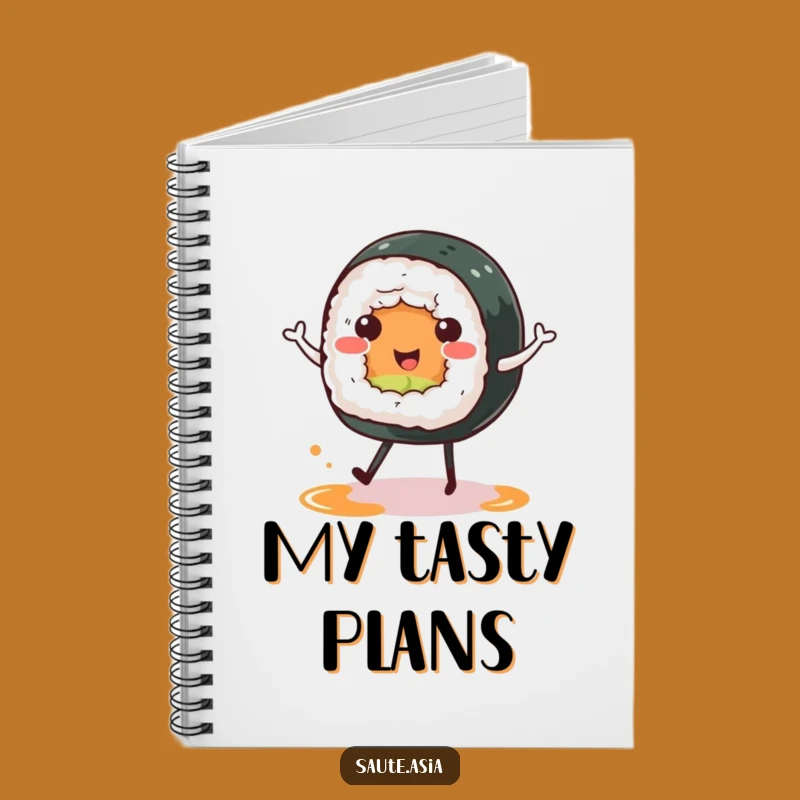 Funny Sushi Roll Notebook: Happy Dance Journal, Cute Foodie Writing Gift
