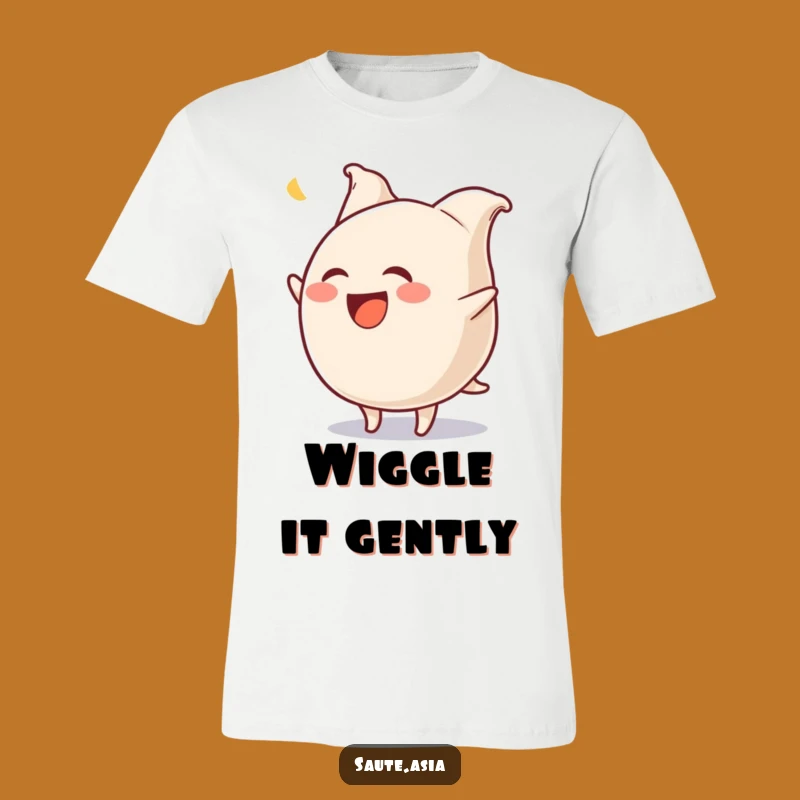 Funny Gyoza Flip T-Shirt: Hilarious Wiggling Dumpling Tee for Food Lovers